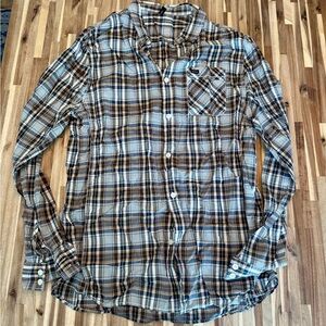 Men's RVCA Plaid Button-Up Shirt